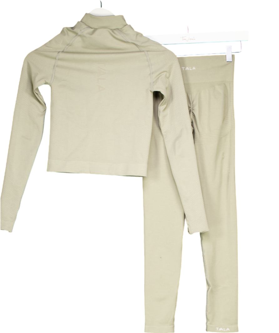 TALA Green Zip Through Jacket And Matching Leggings UK XS