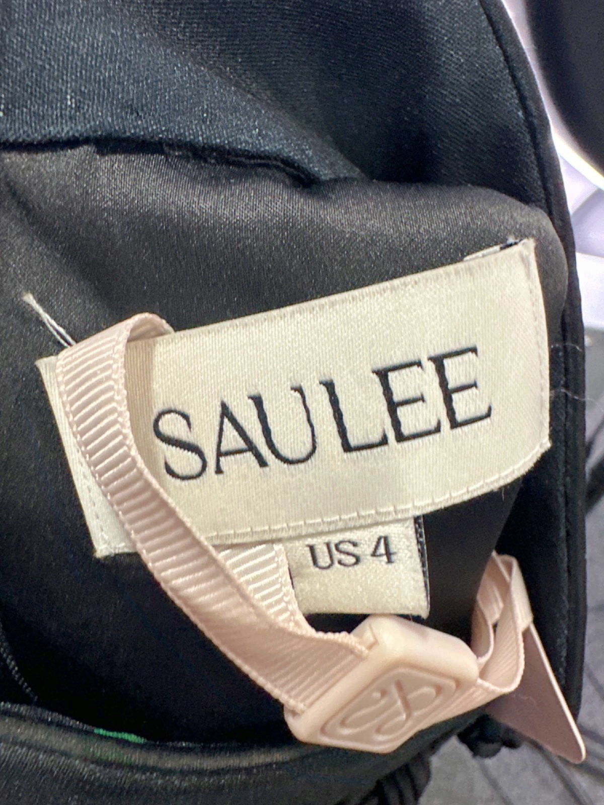 SAU LEE Black Multi Rayna Dress UK 10