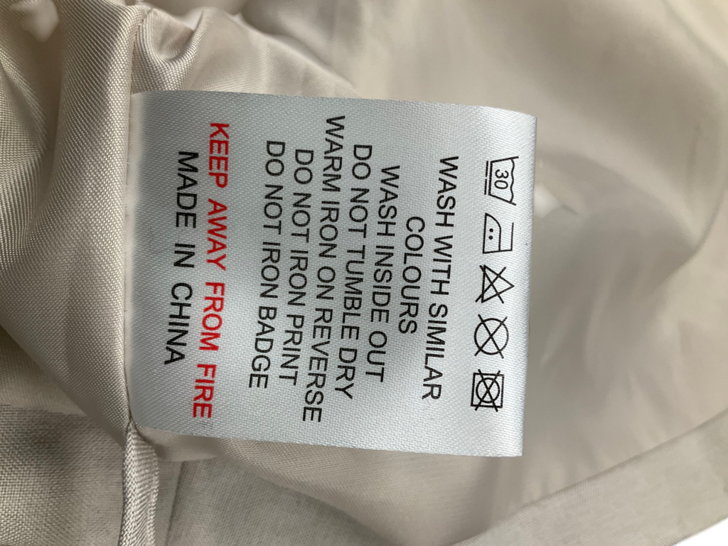 The Couture Club Beige Tie Detail Cropped Oversized Blazer UK 6