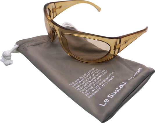 Le Sustain Brown Trash Trix Eco Aware Collection Sunglasses