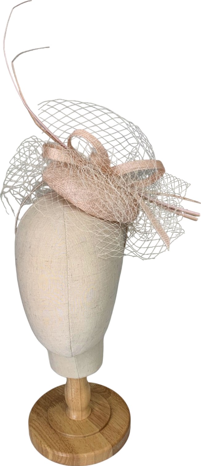 Beige Fascinator One Size