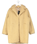 Whistles Beige Sherpa Oversized Coat UK L