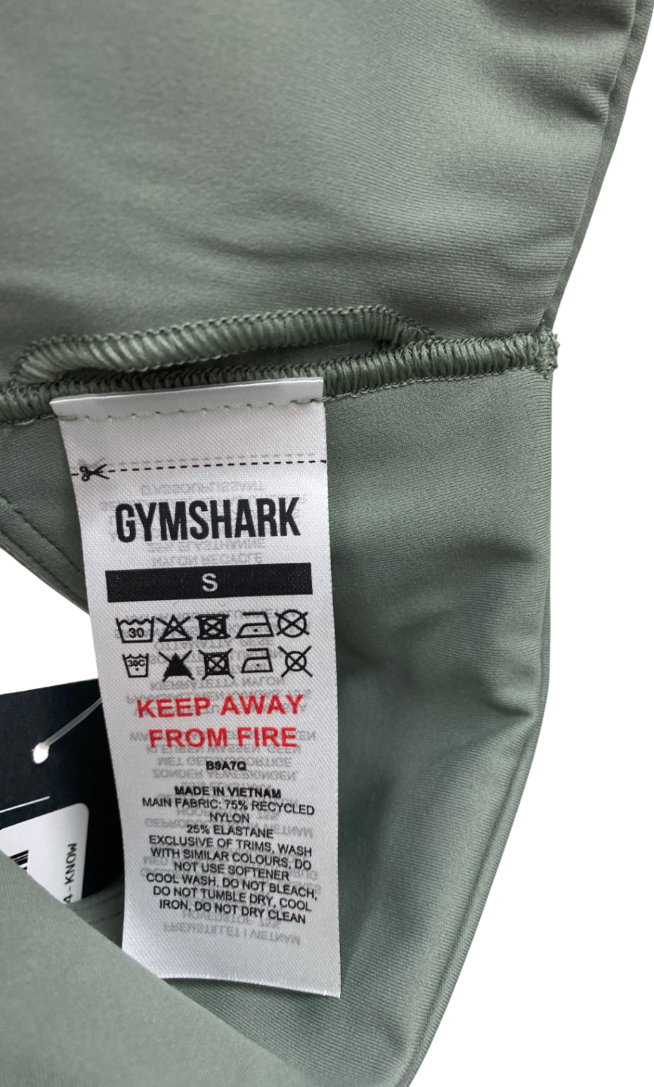gymshark Green Elevate Sports Bra UK S