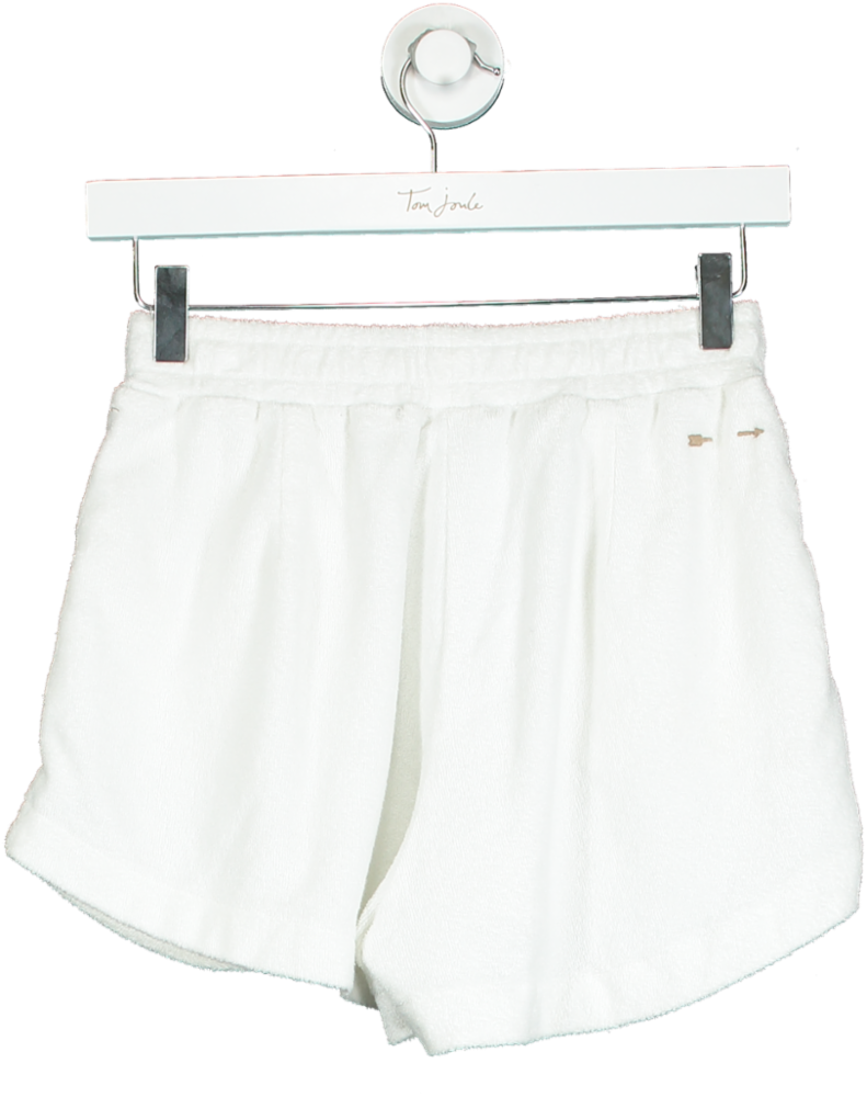 The Upside White Soho Cotton-towelling Shorts UK XS