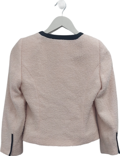 Ted Baker Pink Copped Boucle Jacket UK XS/S