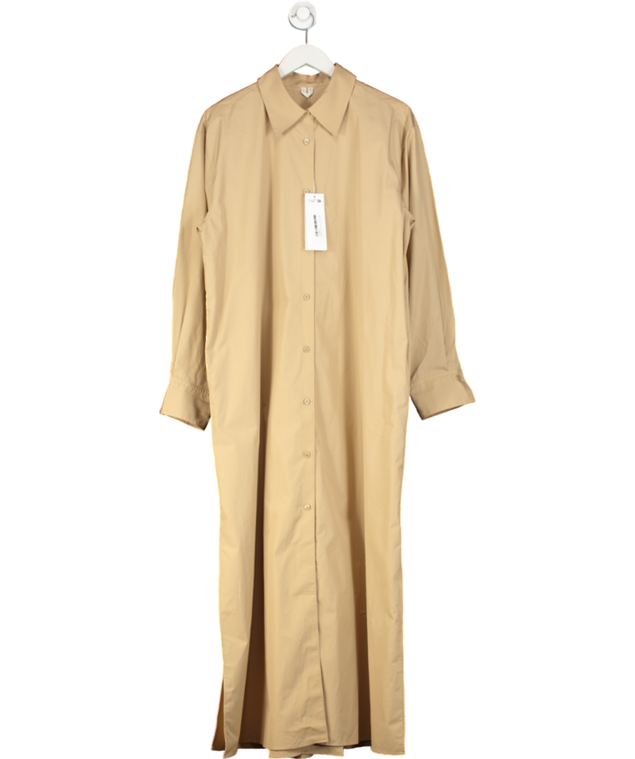 Arket Beige Oversized Shirt Dress UK 12
