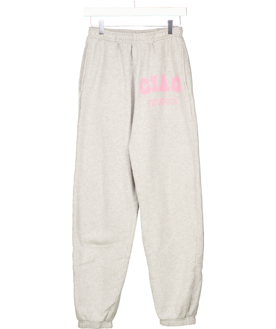 FIORUCCI Grey Ciao Fiorucci Logo Joggers UK S