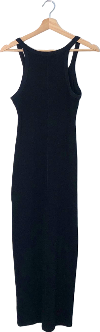 Good American Black Midi Dress Size 3