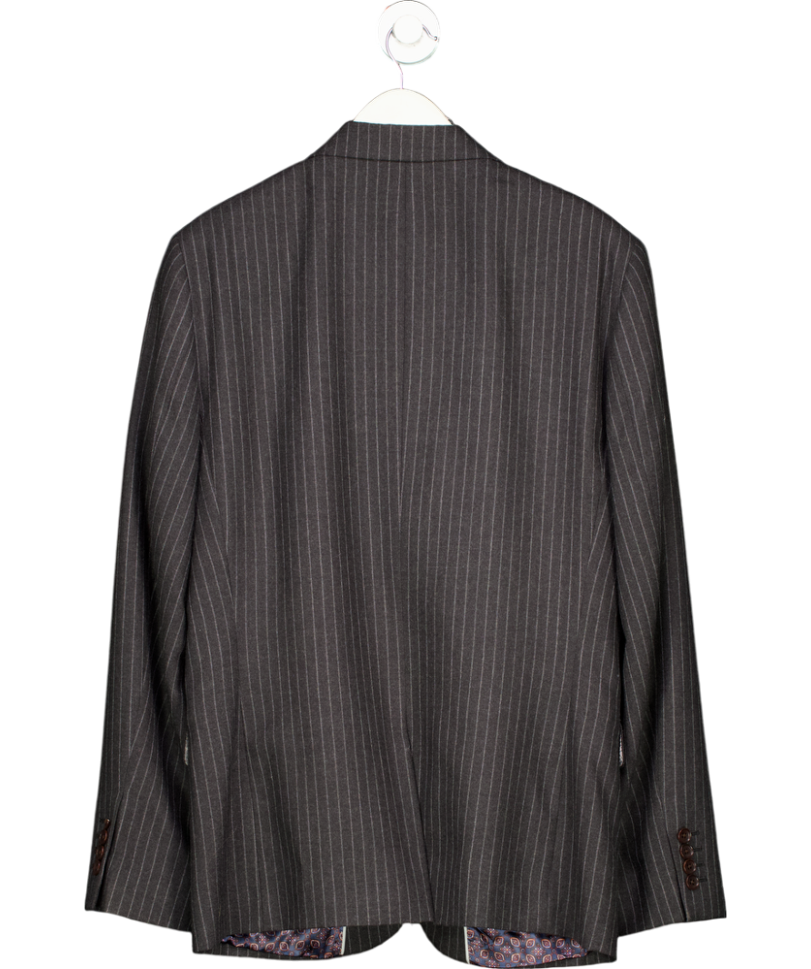 Next Grey Signature Stripe Slim Fit Suit Jacket UK 42" CHEST