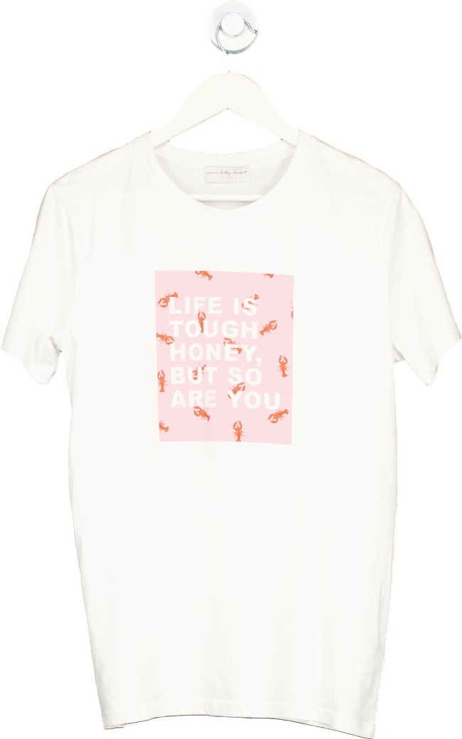 Never Fully Dressed White Graphic T-Shirt UK S