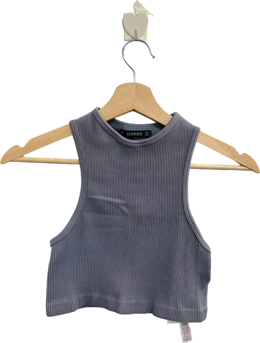 Dunnes Blue/Green Ribbed Tank Top XS/S