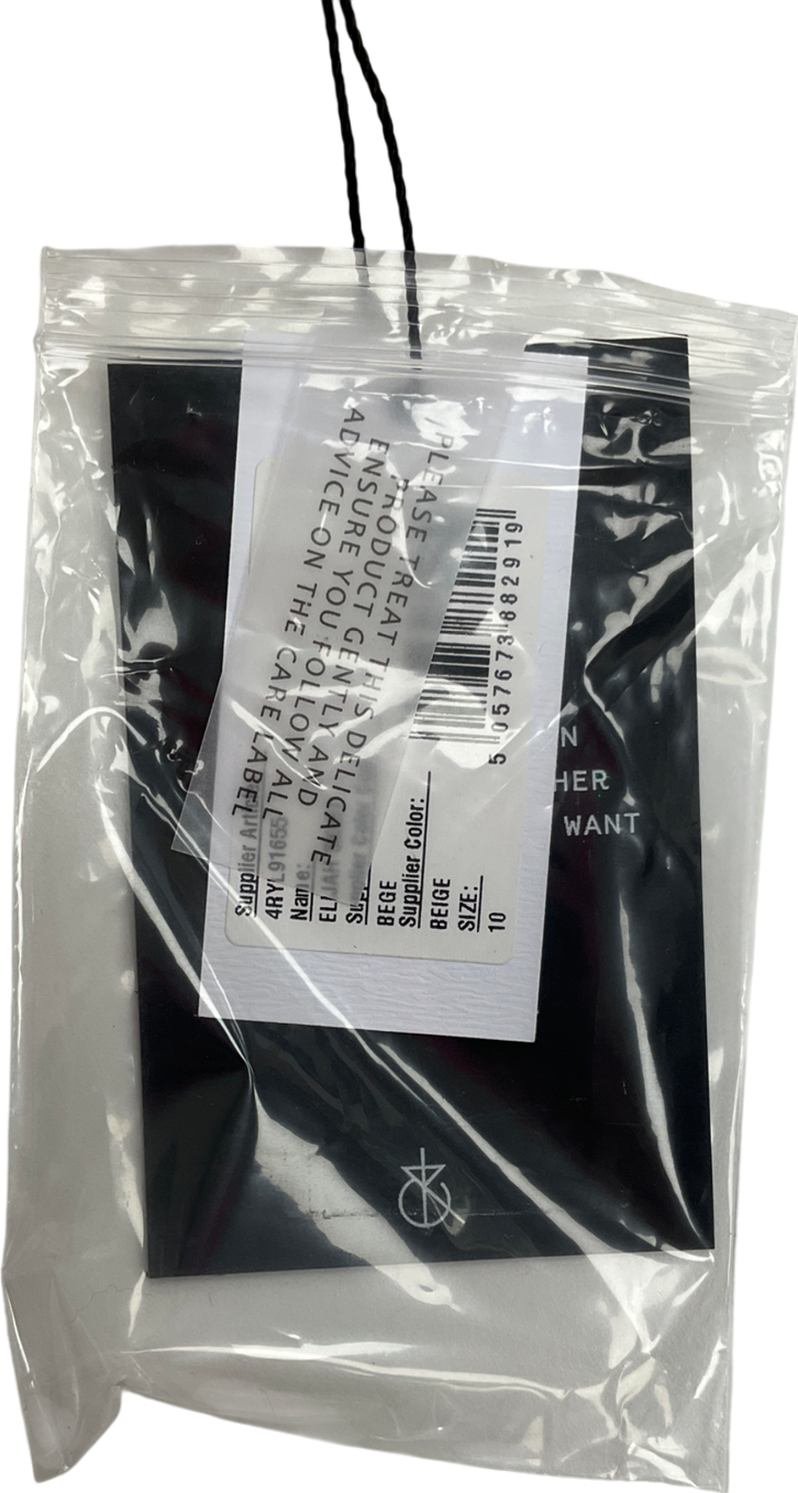 4th & Reckless Beige Crochet Lace Maxi Skirt- Elijah UK 10