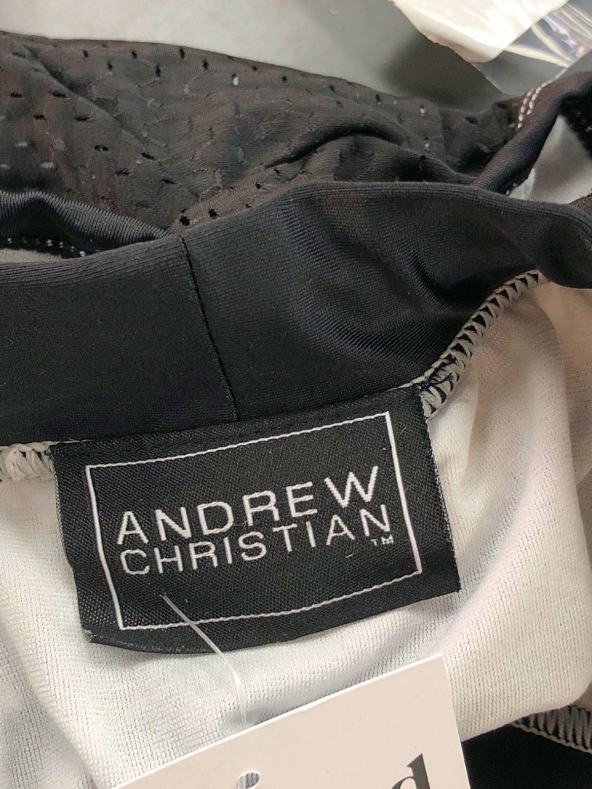 Andrew Christian Black Mesh Swim Shorts