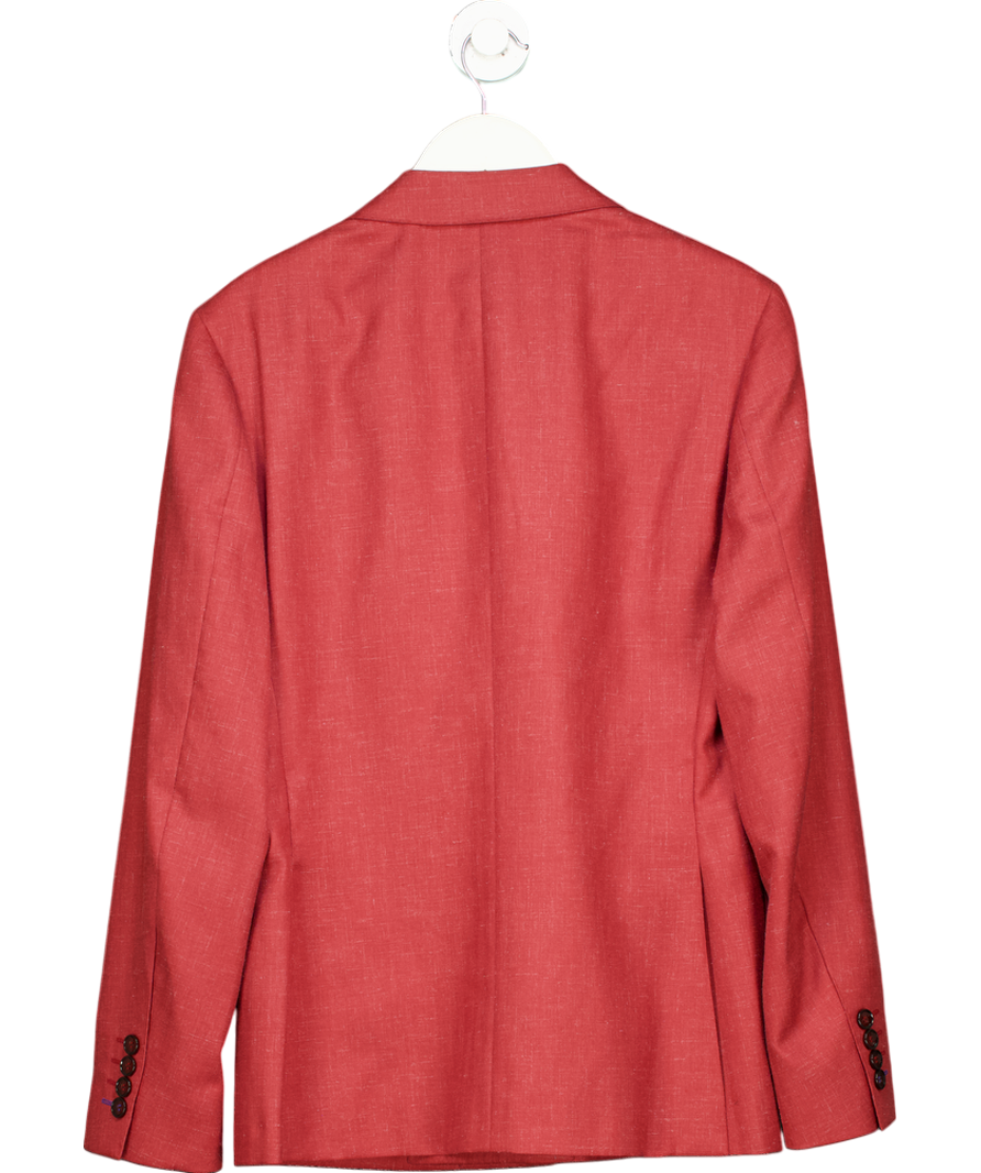 Zebel Red Double Breasted Wool Jacket UK 40" CHEST