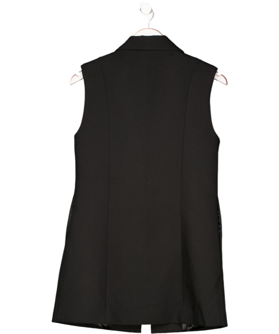 Meshki Black Sleeveless Blazer Dress UK XS