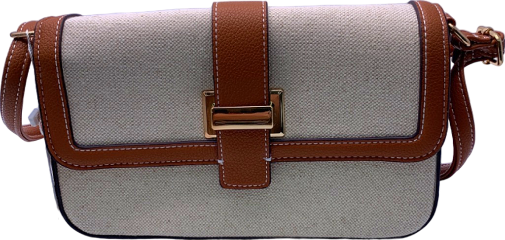 New Look Brown Chelsea Canvas Shoulder Bag One Size