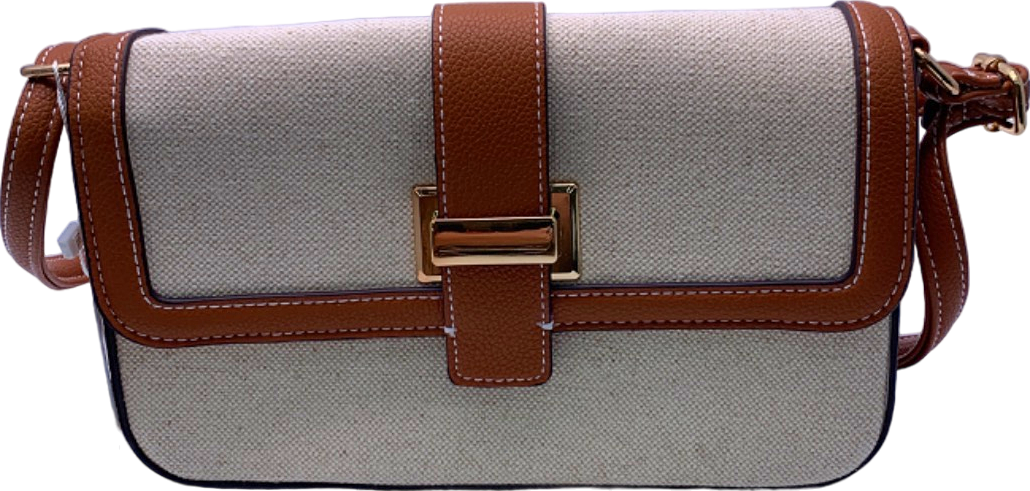 New Look Brown Chelsea Canvas Shoulder Bag One Size