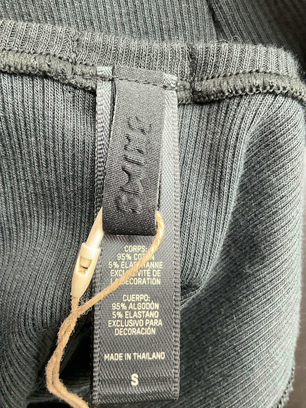 Skims Black Tank Top UK S