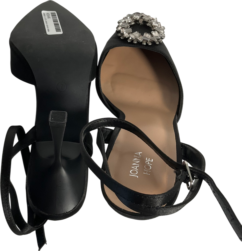 joanna hope Embellished Detail Occasionally Black Heels UK 7 EU 40 👠