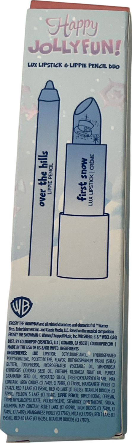 colourpop Happy Jolly Fun! Lip Pencil & Lipstick Duo Frosty The Snowman 1.0