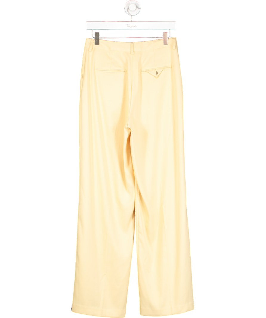 Topshop Buttermilk Yellow Tailored Trousers UK 10