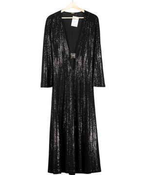 Dodo Bar Or Black Nina Embellished Maxi Dress UK 8