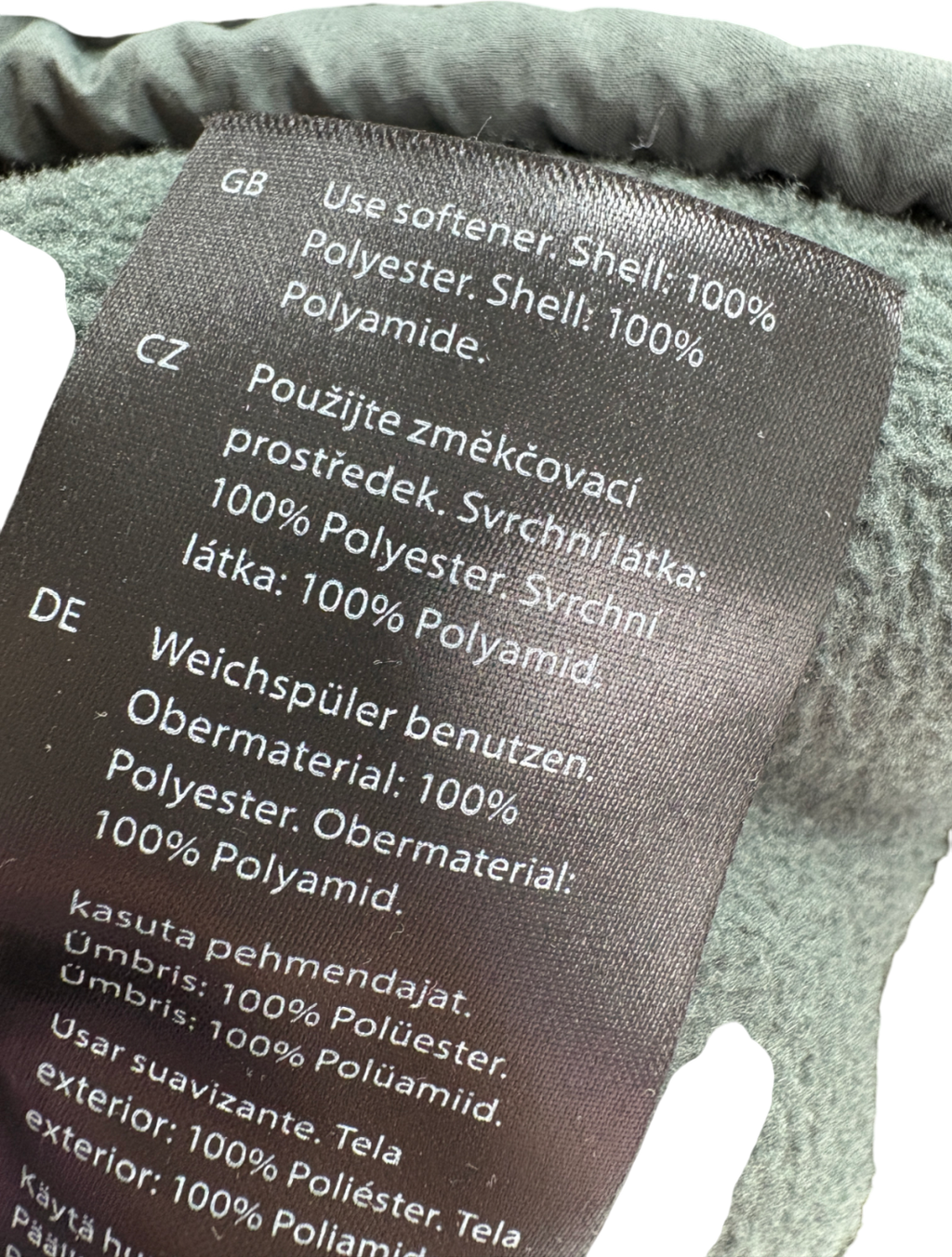 cos Green Relaxed Fit Teddy Zip Up Jacket UK M