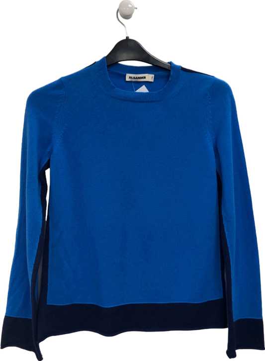 Jil Sander Blue Cashmere Jumper