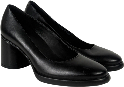 ECCO Black Sculpted Lx 55 Women's Leather Block-heeled Pump UK 9 EU 42