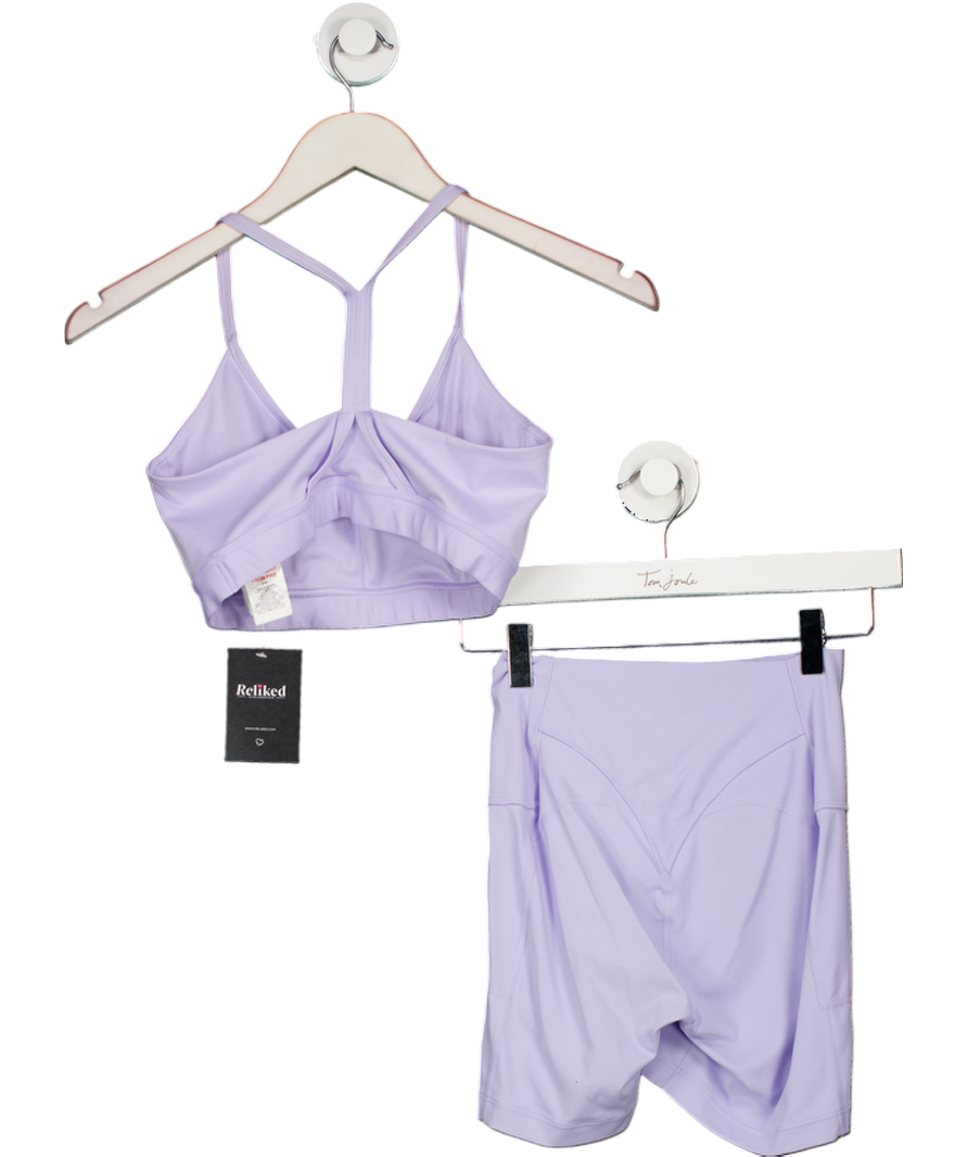gymshark Purple Gs X Libby Sports Bra (s) And Shorts Set UK XS