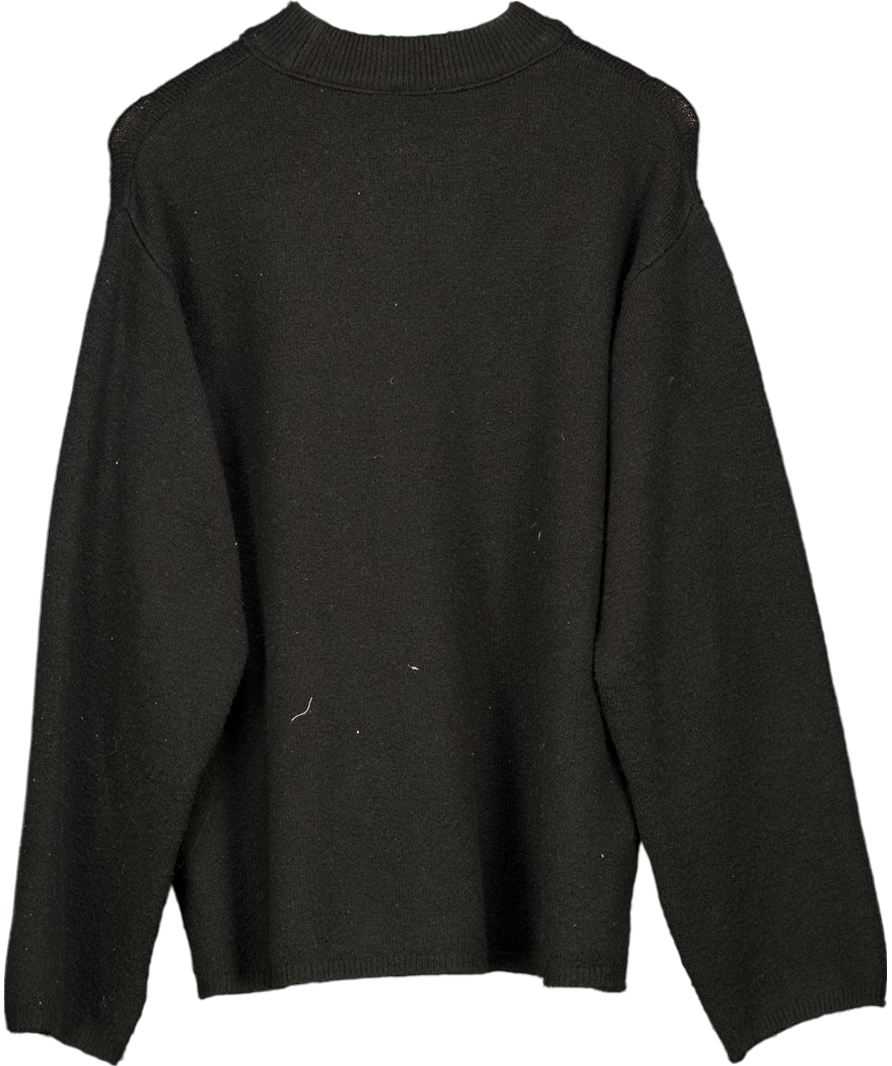 Josefine HJ x NA-KD Black Knitted Sweater UK M