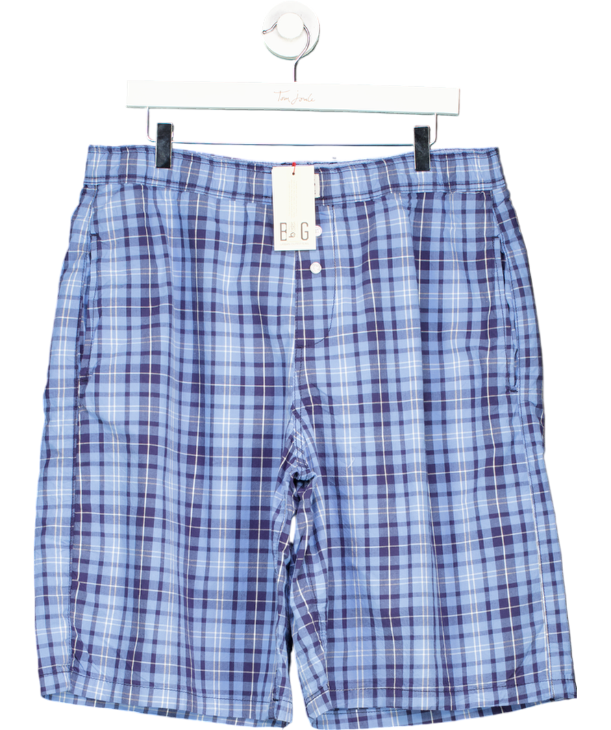 Urban Outfitters Blue One-of-a-kind Longline Check Shorts UK XL