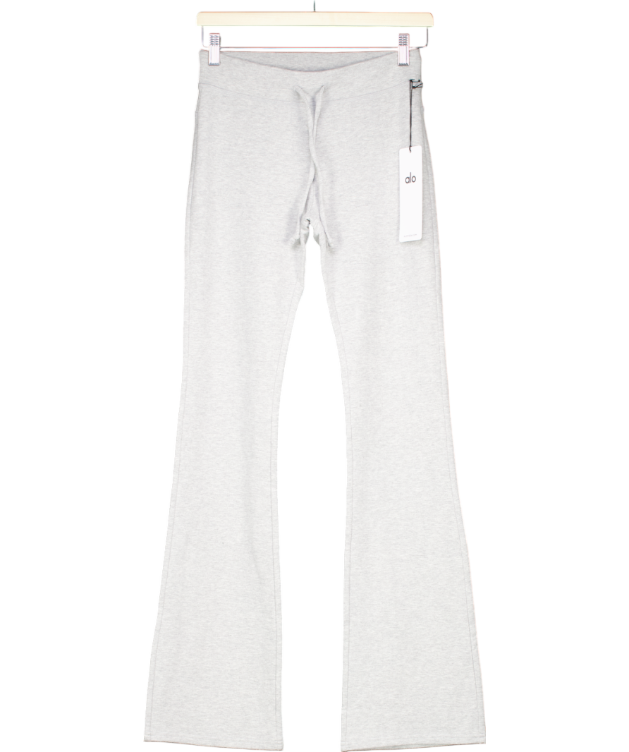 alo yoga Grey Boot Cut Sweatpant Athletic Heather UK XS