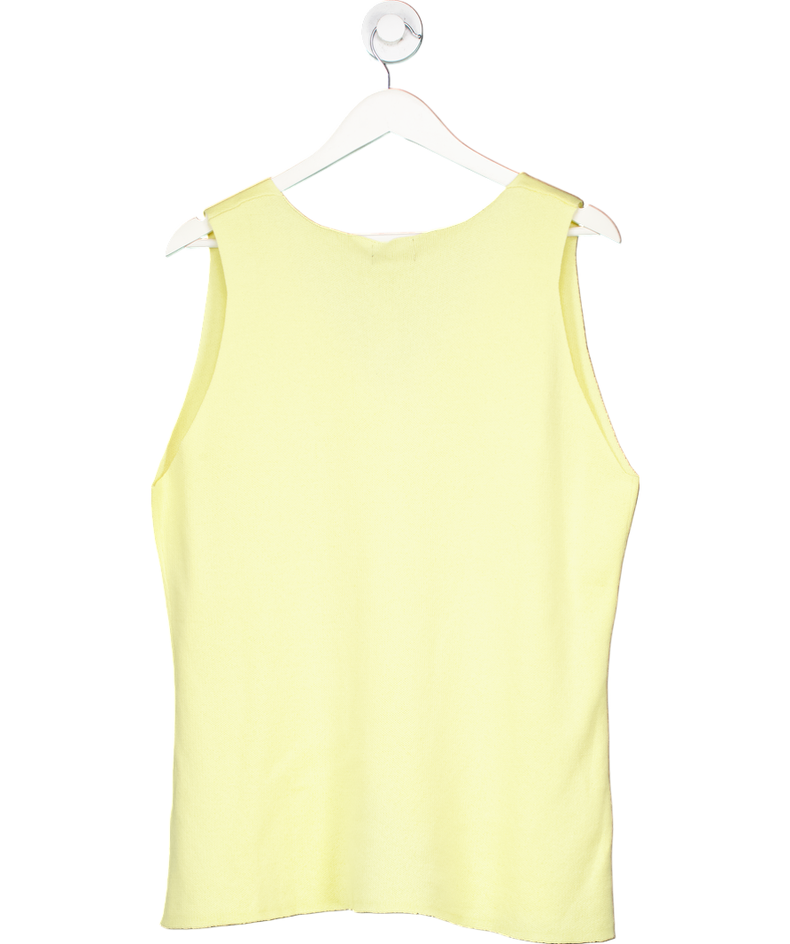 ASOS Yellow Knitted V Neck Waistcoat UK L