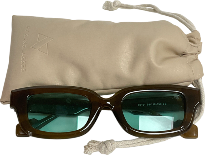 AV sunglasses Brown Women Aviator Sunglasses