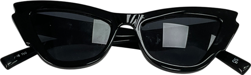 Le Specs Black Lost Days Tritan Cat-eye Sunglasses