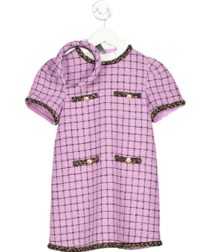 Luxelim Purple Ashley Tweed Dress with Matching Headband 7 Years