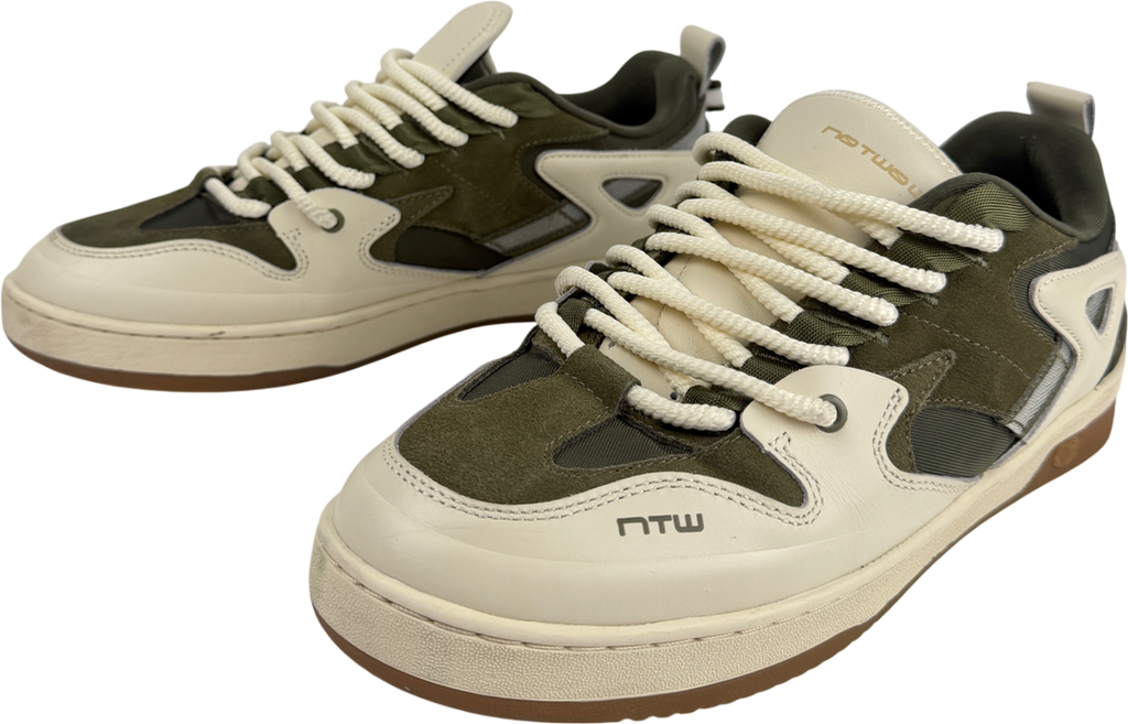 No two ways Cream Vault Kaki Trainers UK 9 EU 43 👞