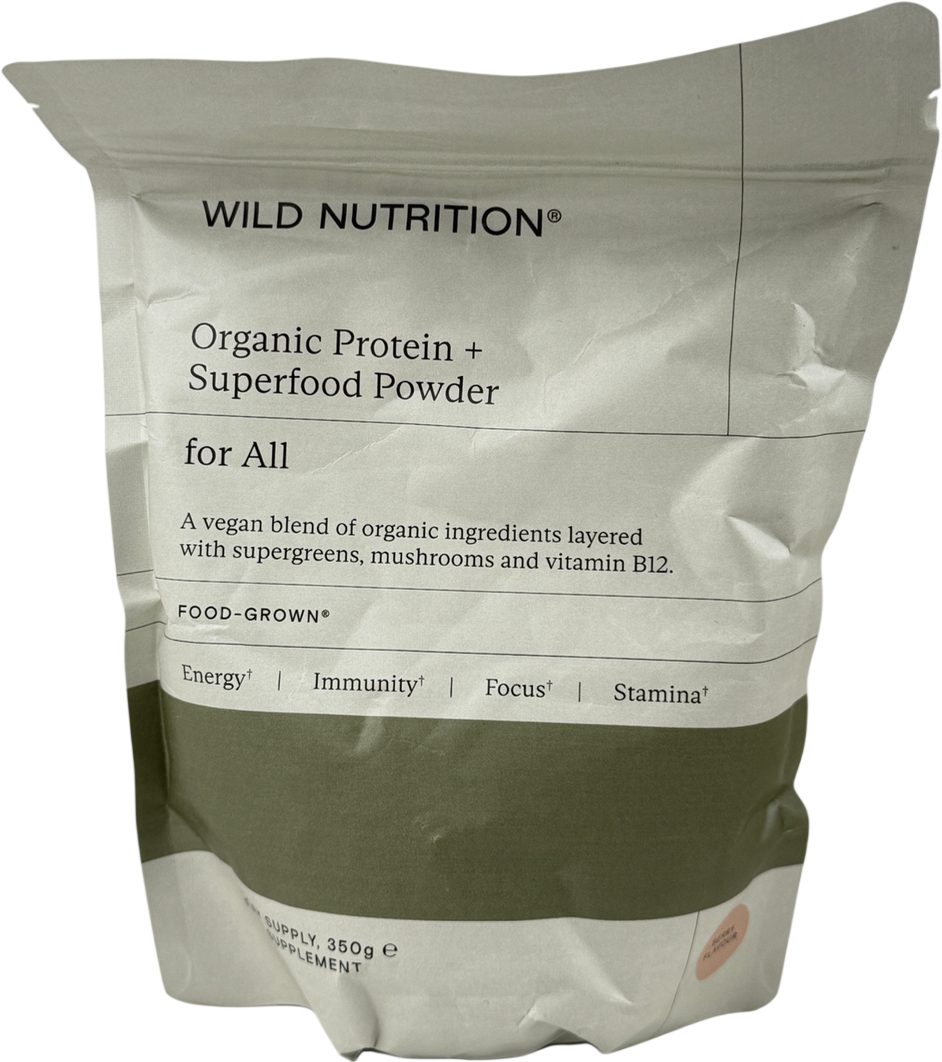 Wild Nutrition Food-grown® Organic Protein + Superfood Powder 350g
