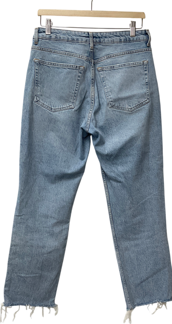 Topshop Blue Straight Leg Jeans W30