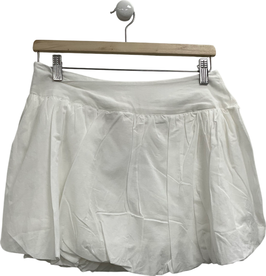 hiccup White Mini Ruffle Skirt UK 10