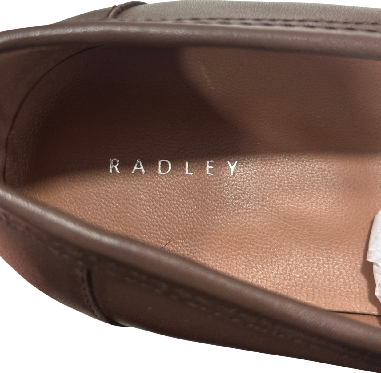 Radley London Brown Burlington Row Leather Two-tone Loafers UK 8 EU 41 👠