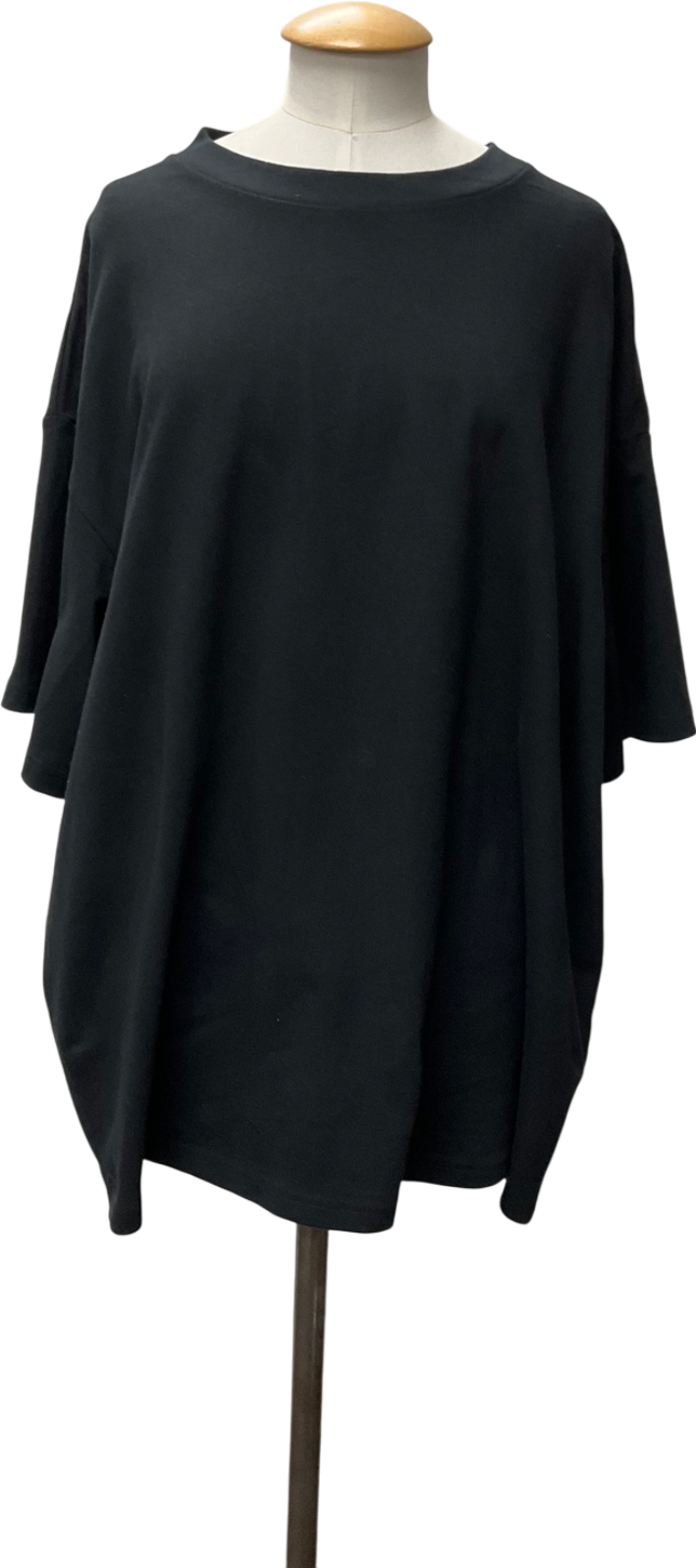 Weekday Black Oversized Graphic Printed T-shirt UK XL