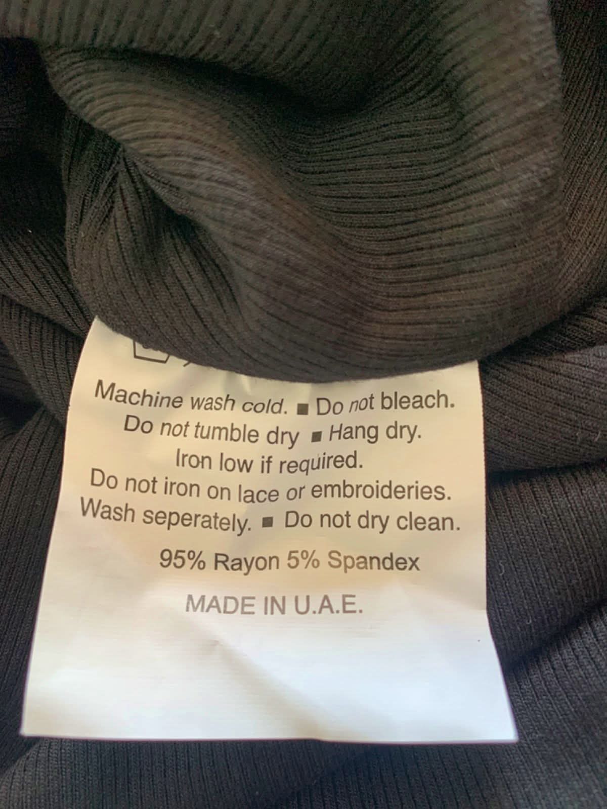 ELR Style Black Rib Lauren Shirt Size 1