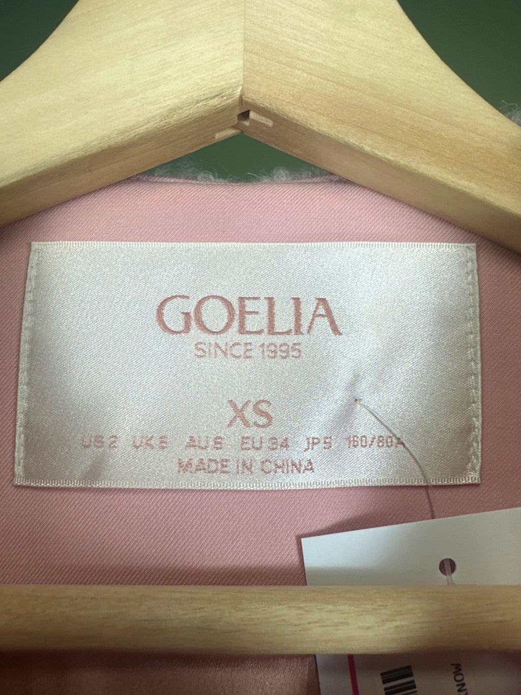 Goelia Pink Bouclé Wool Blend Jacket XS