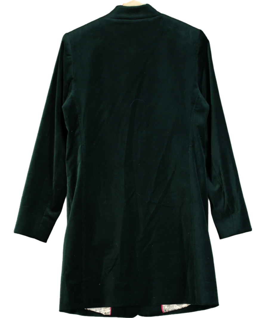 Boden Green Hamilton Velvet Coat UK 8