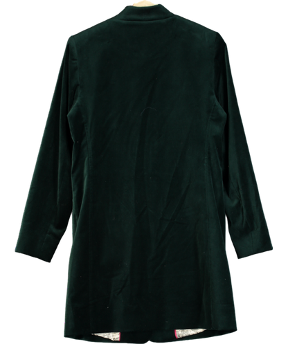 Boden Green Hamilton Velvet Coat UK 8