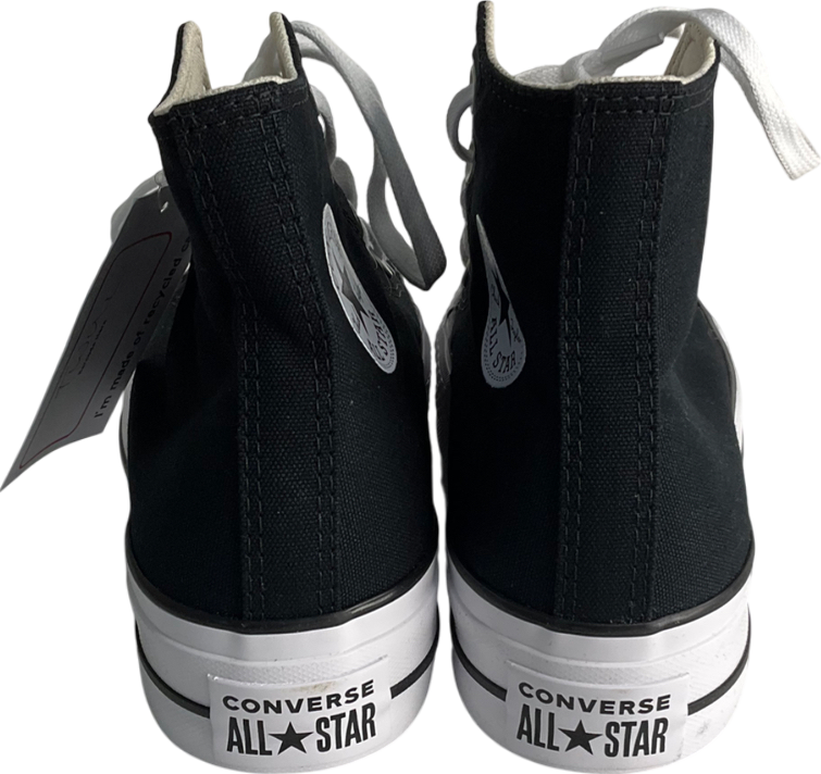 Converse All Star Lift Hi Trainers In Black & White UK 4 EU 37 👠