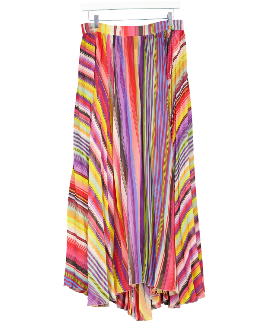 Etro Multicoloured Semi Sheer Maxi Skirt UK 12
