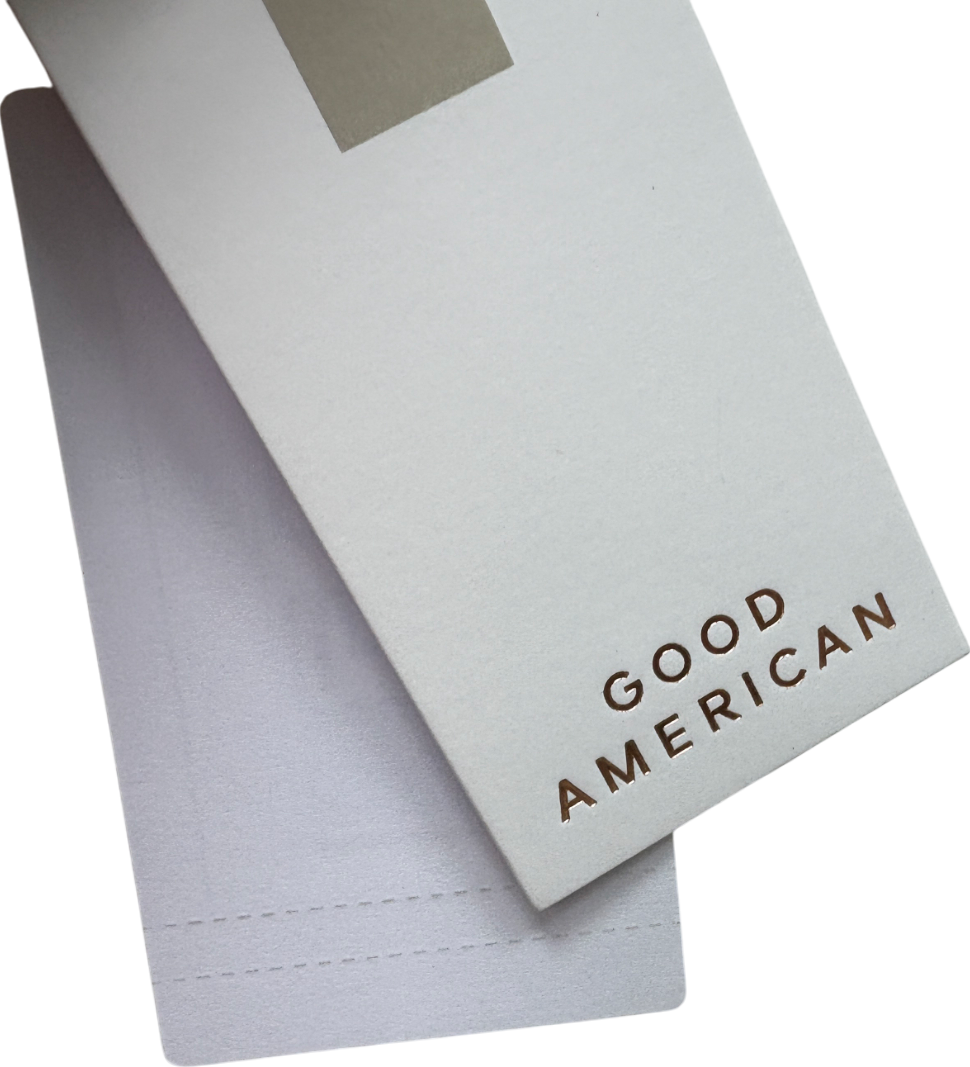 Good American White Scuba T-shirt Bodysuit UK M